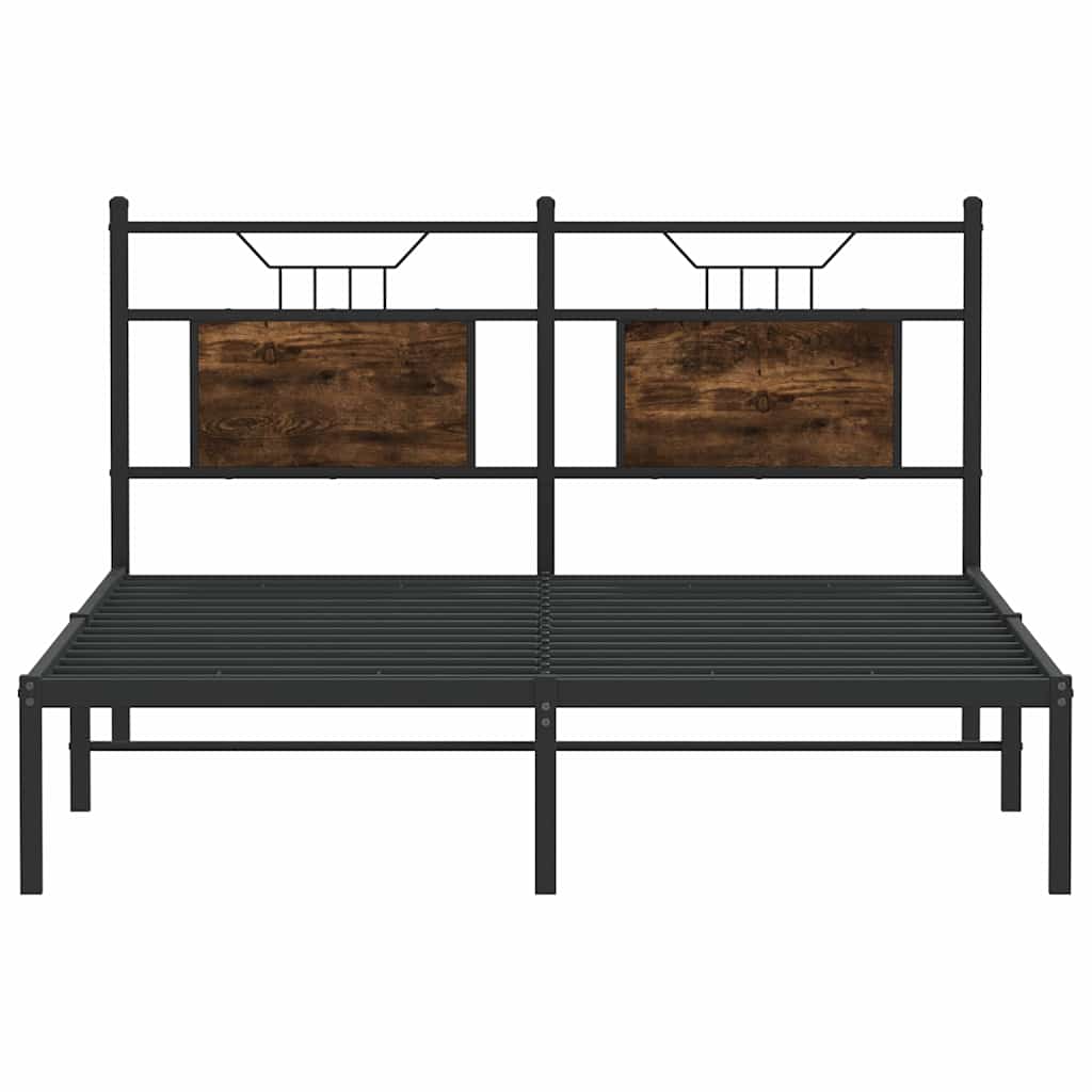 Giroletto senza Materasso Rovere Fumo 150x200 cm in Truciolato