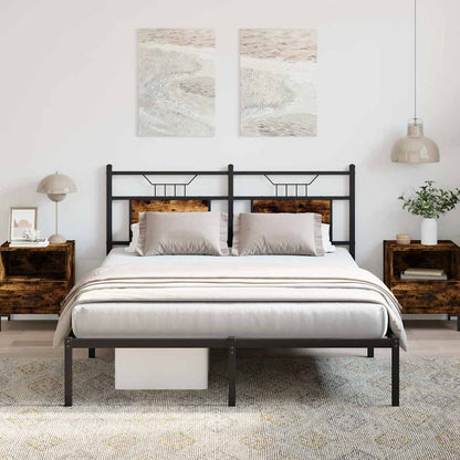 Giroletto senza Materasso Rovere Fumo 150x200 cm in Truciolato