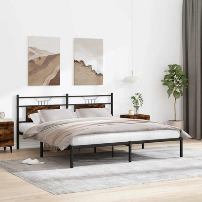 Giroletto senza Materasso Rovere Fumo 160x200 cm in Truciolato
