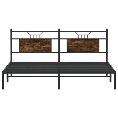 Giroletto senza Materasso Rovere Fumo 183x203 cm in Truciolato