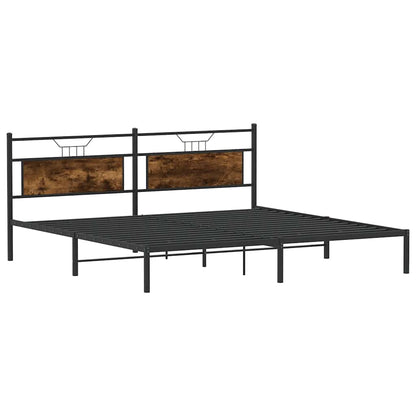 Giroletto senza Materasso Rovere Fumo 193x203 cm in Truciolato