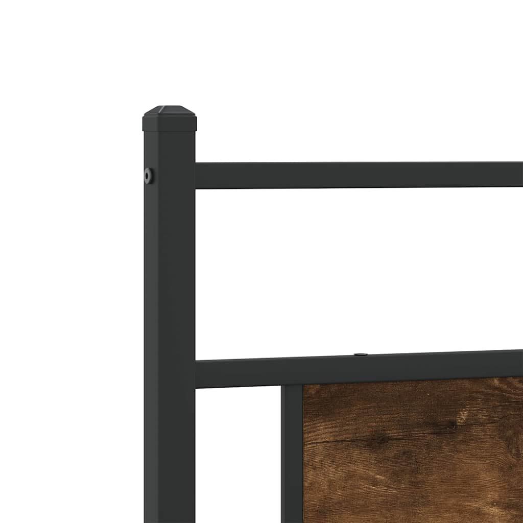 Giroletto senza Materasso Rovere Fumo 193x203 cm in Truciolato