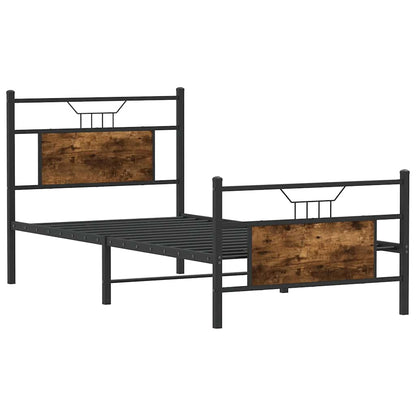 Giroletto senza Materasso Rovere Fumo 80x200 cm in Truciolato