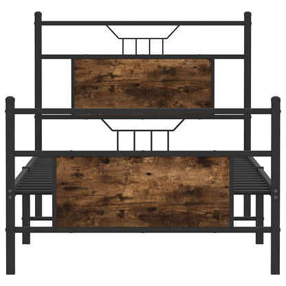 Giroletto senza Materasso Rovere Fumo 90x200 cm in Truciolato