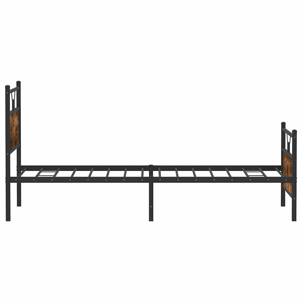 Giroletto senza Materasso Rovere Fumo 100x190 cm in Truciolato