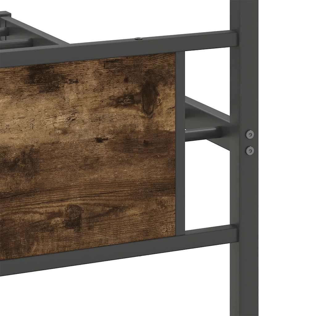 Giroletto senza Materasso Rovere Fumo 100x190 cm in Truciolato