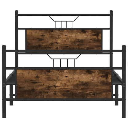 Giroletto senza Materasso Rovere Fumo 100x200 cm in Truciolato