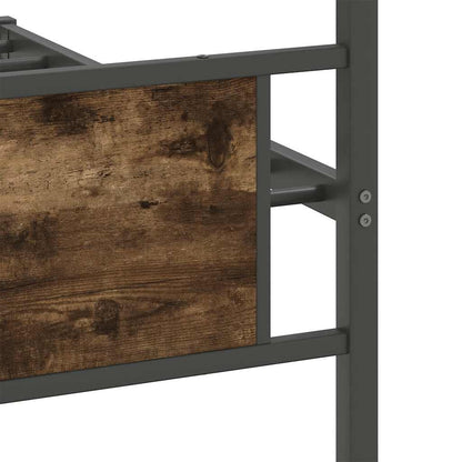Giroletto senza Materasso Rovere Fumo 100x200 cm in Truciolato
