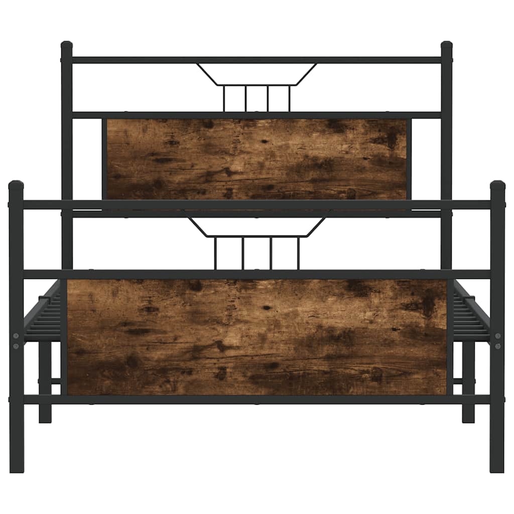 Giroletto senza Materasso Rovere Fumo 107x203 cm in Truciolato
