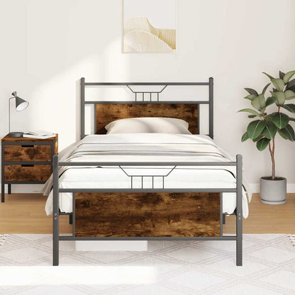 Giroletto senza Materasso Rovere Fumo 107x203 cm in Truciolato