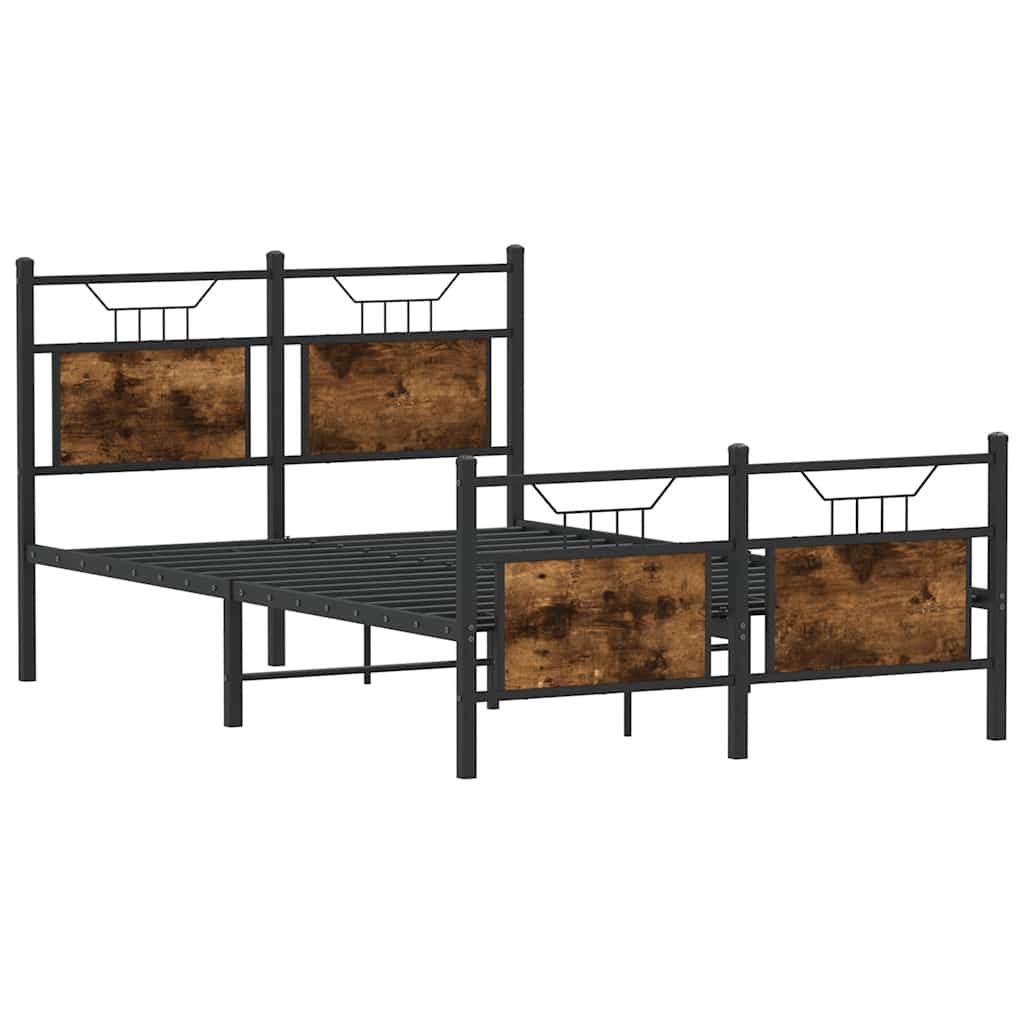 Giroletto senza Materasso Rovere Fumo 120x190 cm in Truciolato
