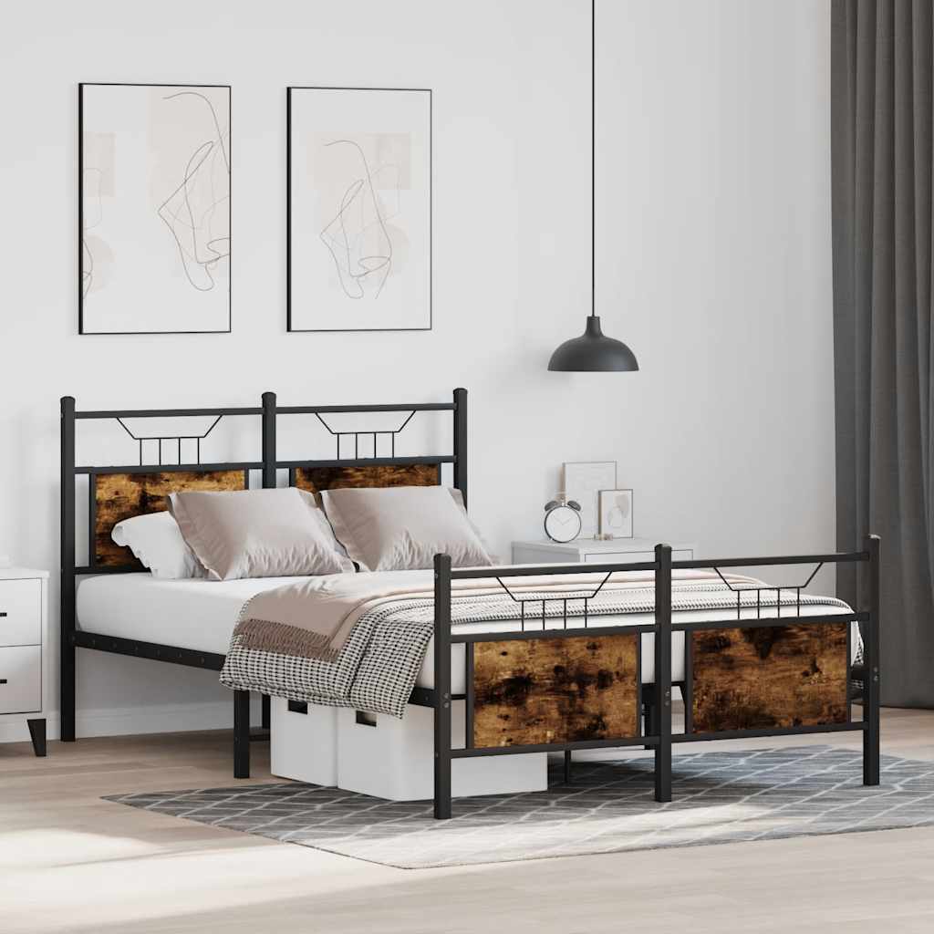 Giroletto senza Materasso Rovere Fumo 120x200 cm in Truciolato