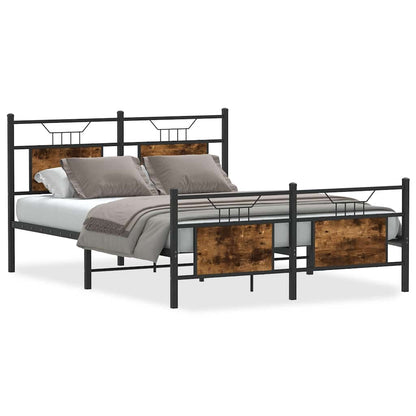 Giroletto senza Materasso Rovere Fumo 137x190 cm in Truciolato