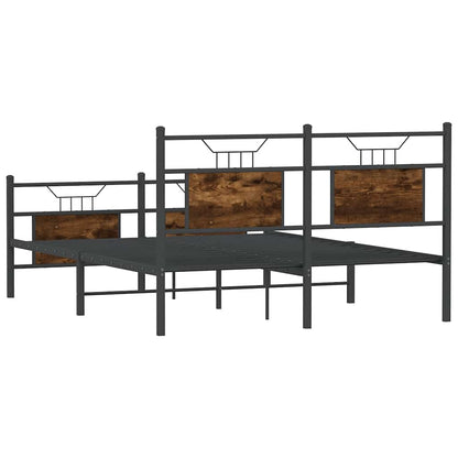 Giroletto senza Materasso Rovere Fumo 140x200 cm in Truciolato