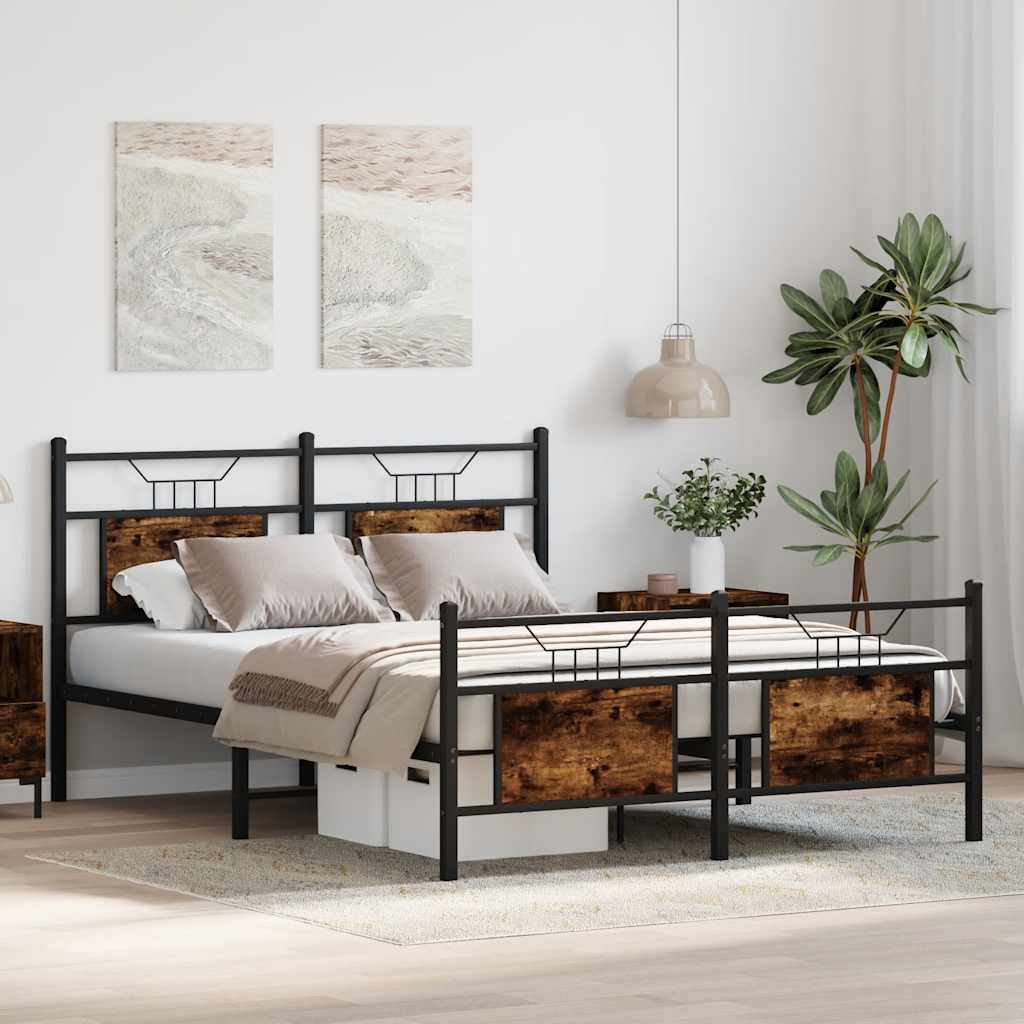 Giroletto senza Materasso Rovere Fumo 150x200 cm in Truciolato