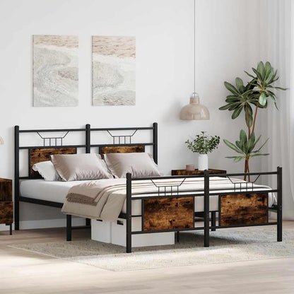 Giroletto senza Materasso Rovere Fumo 150x200 cm in Truciolato