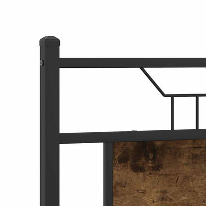 Giroletto senza Materasso Rovere Fumo 150x200 cm in Truciolato