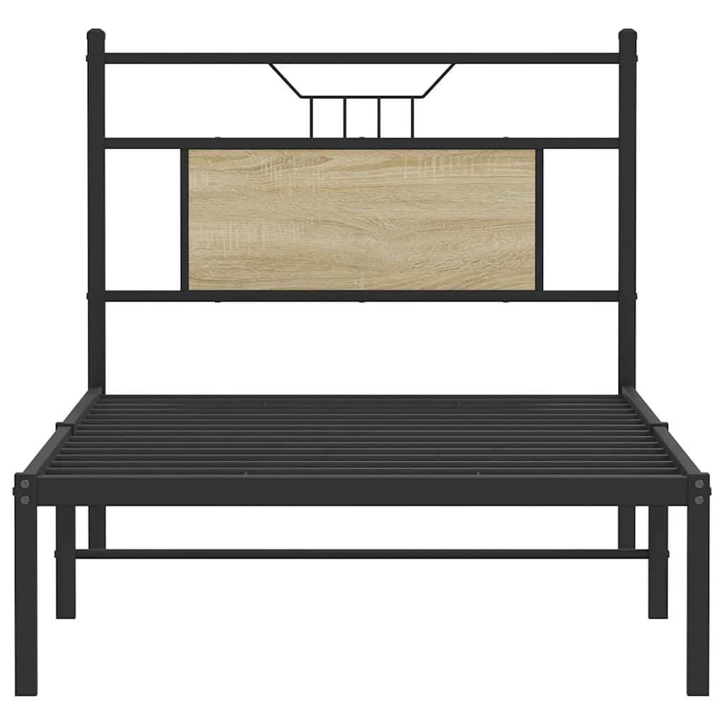 Giroletto senza Materasso Rovere Sonoma 90x190 cm in Truciolato
