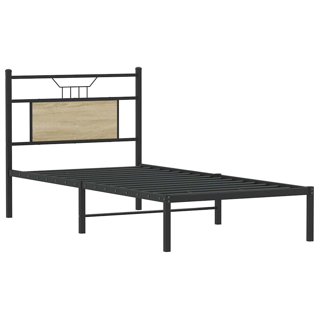 Giroletto senza Materasso Rovere Sonoma 90x200 cm in Truciolato