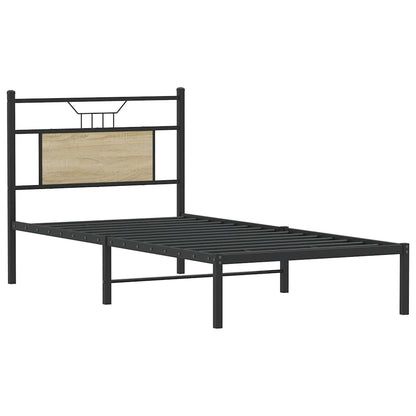 Giroletto senza Materasso Rovere Sonoma 90x200 cm in Truciolato