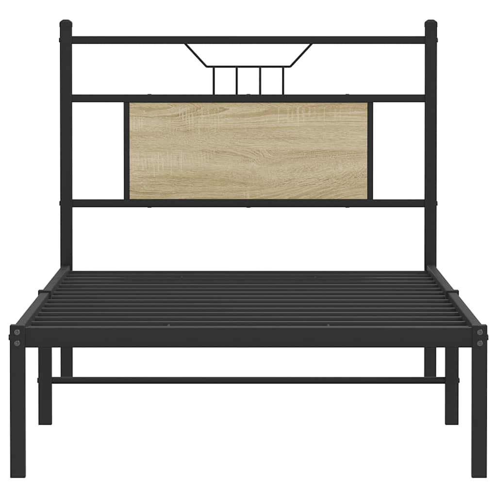 Giroletto senza Materasso Rovere Sonoma 90x200 cm in Truciolato