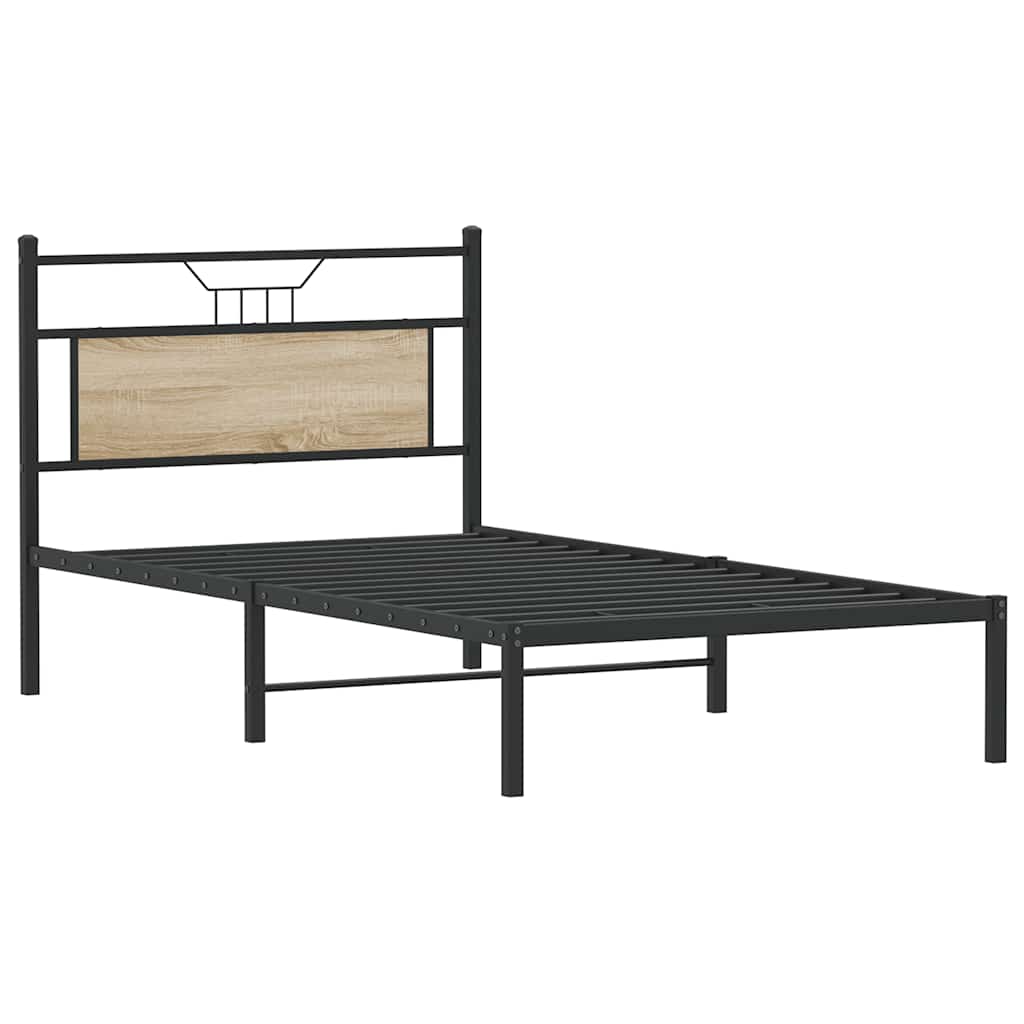 Giroletto senza Materasso Rovere Sonoma 100x190cm in Truciolato