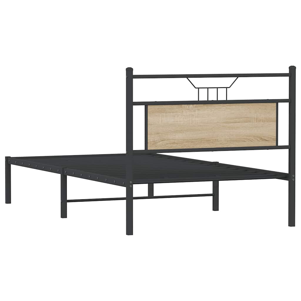 Giroletto senza Materasso Rovere Sonoma 100x190cm in Truciolato