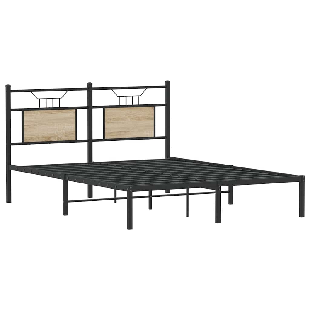 Giroletto senza Materasso Rovere Sonoma 137x190cm in Truciolato