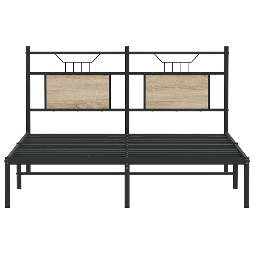 Giroletto senza Materasso Rovere Sonoma 137x190cm in Truciolato