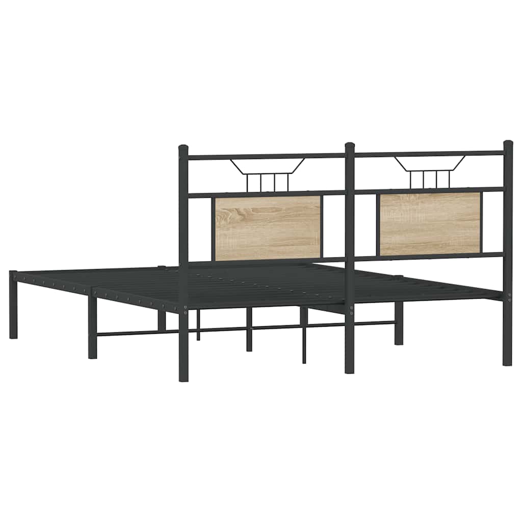 Giroletto senza Materasso Rovere Sonoma 140x190cm in Truciolato