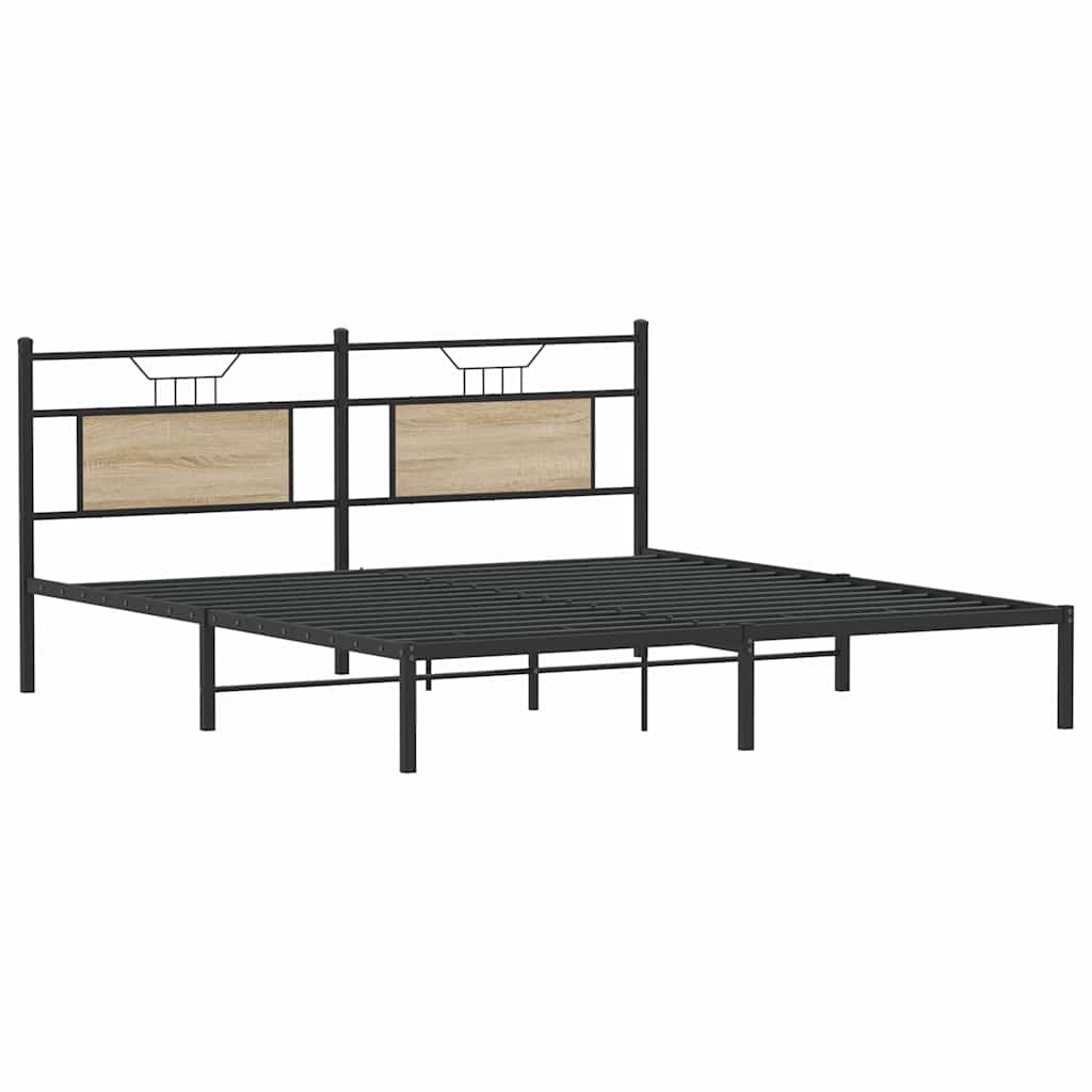 Giroletto senza Materasso Rovere Sonoma 160x200cm in Truciolato