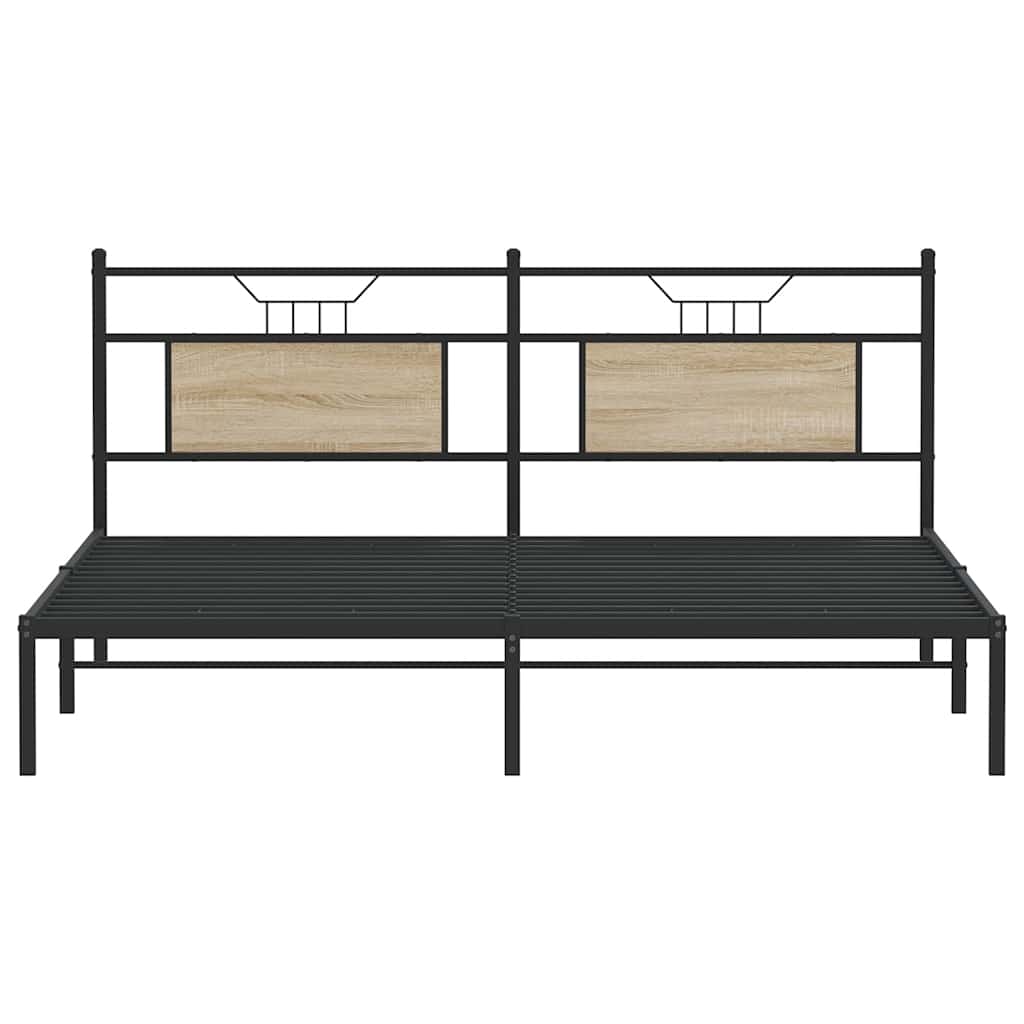 Giroletto senza Materasso Rovere Sonoma 183x213cm in Truciolato | homemem39