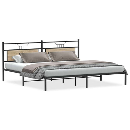 Giroletto senza Materasso Rovere Sonoma 193x203cm in Truciolato