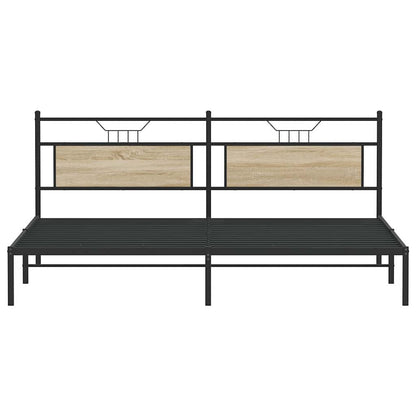 Giroletto senza Materasso Rovere Sonoma 193x203cm in Truciolato