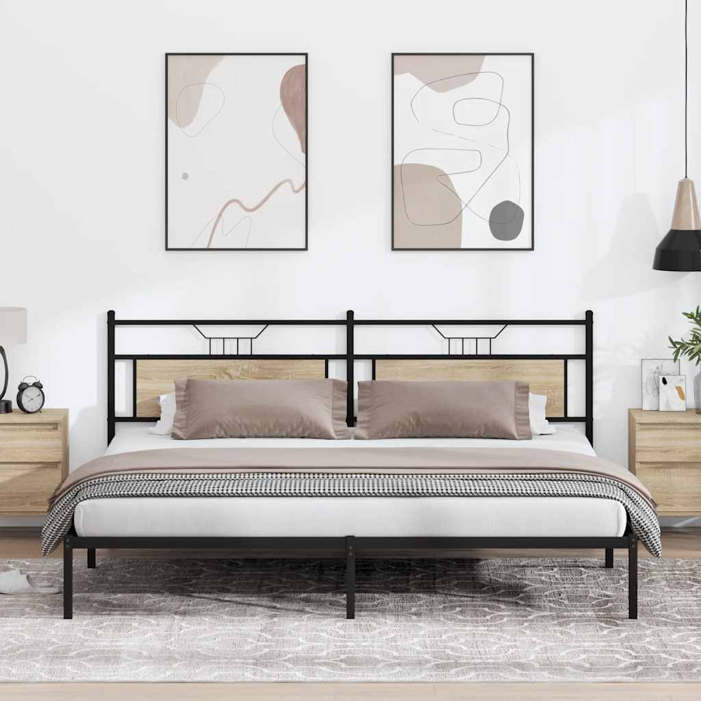 Giroletto senza Materasso Rovere Sonoma 193x203cm in Truciolato