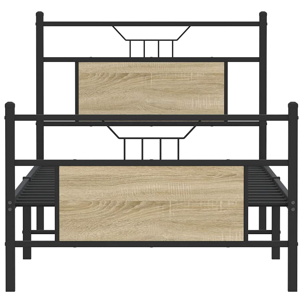 Giroletto senza Materasso Rovere Sonoma 75x190 cm in Truciolato