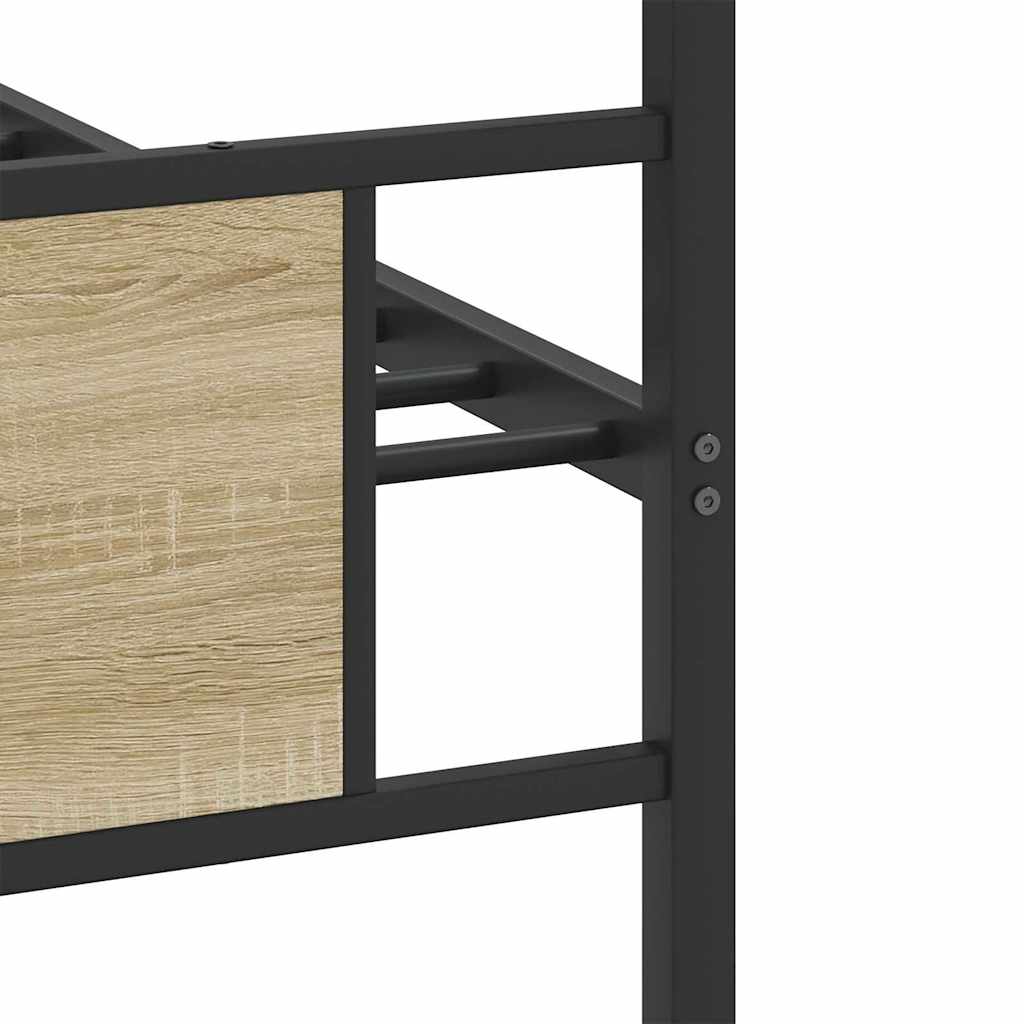 Giroletto senza Materasso Rovere Sonoma 75x190 cm in Truciolato