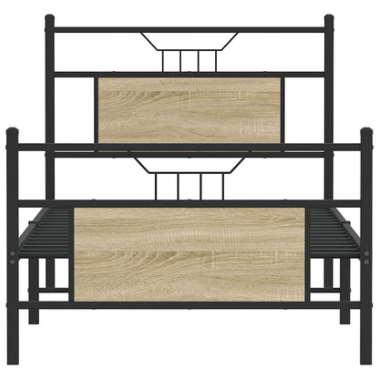 Giroletto senza Materasso Rovere Sonoma 90x190 cm in Truciolato