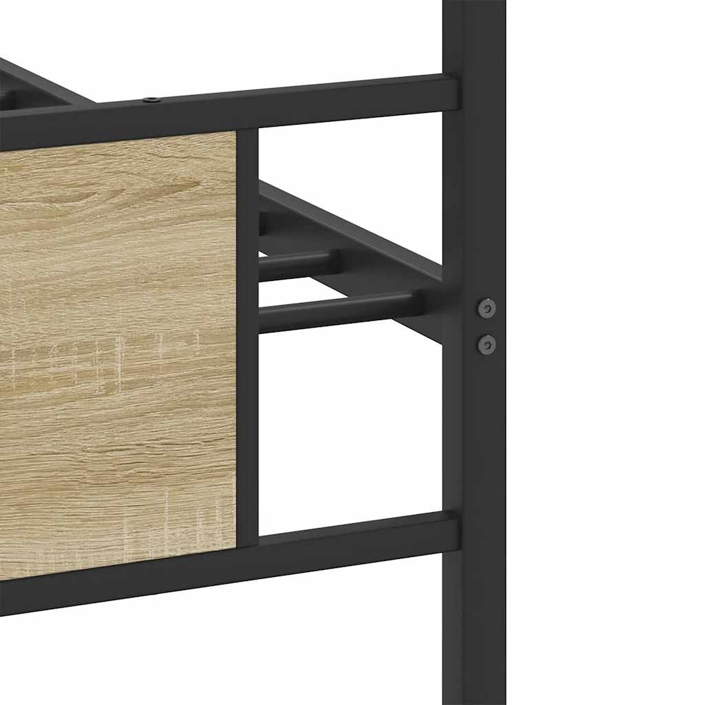 Giroletto senza Materasso Rovere Sonoma 90x190 cm in Truciolato