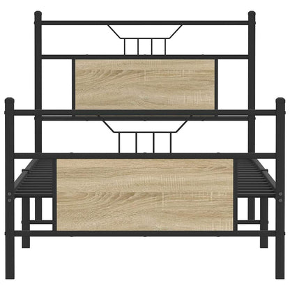 Giroletto senza Materasso Rovere Sonoma 90x200 cm in Truciolato