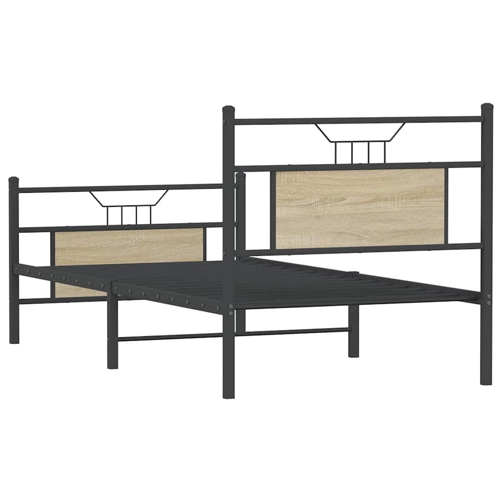 Giroletto senza Materasso Rovere Sonoma 90x200 cm in Truciolato