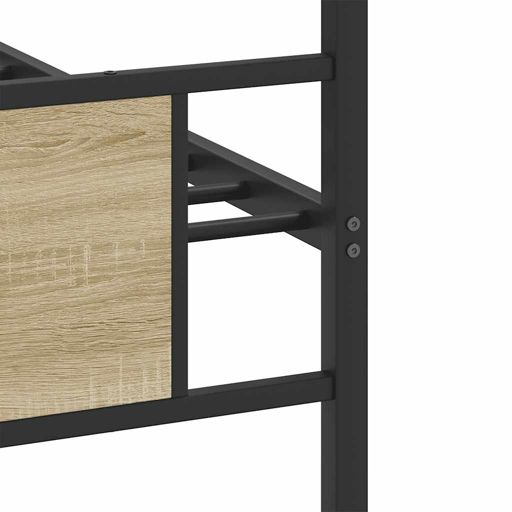Giroletto senza Materasso Rovere Sonoma 90x200 cm in Truciolato