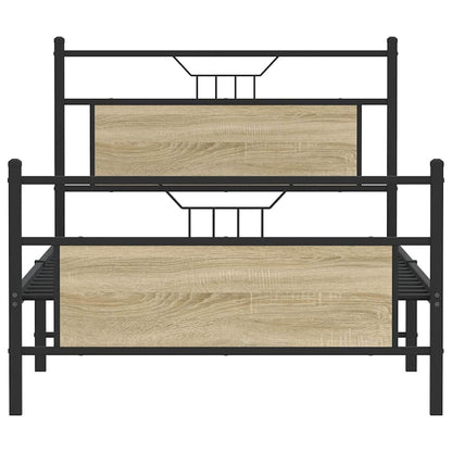 Giroletto senza Materasso Rovere Sonoma 100x190cm in Truciolato