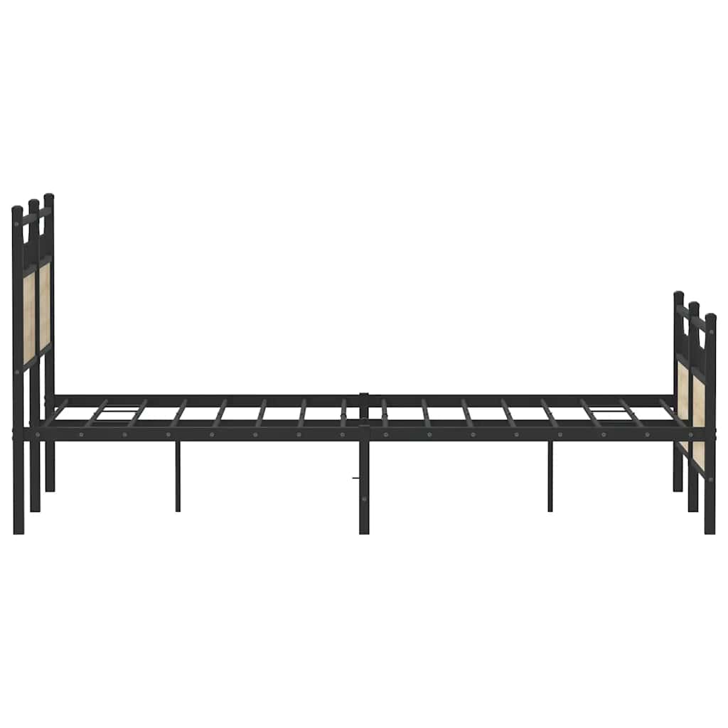 Giroletto senza Materasso Rovere Sonoma 120x200cm in Truciolato - homemem39