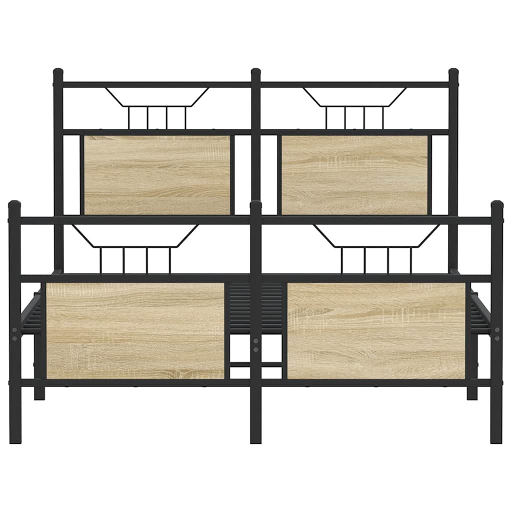 Giroletto senza Materasso Rovere Sonoma 137x190cm in Truciolato