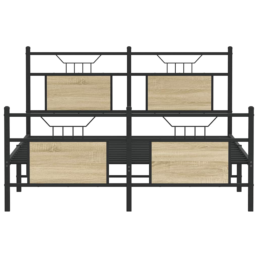 Giroletto senza Materasso Rovere Sonoma 140x190cm in Truciolato