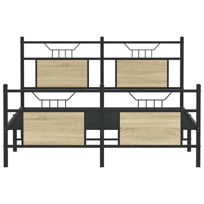 Giroletto senza Materasso Rovere Sonoma 140x190cm in Truciolato