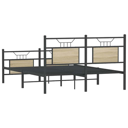 Giroletto senza Materasso Rovere Sonoma 140x190cm in Truciolato