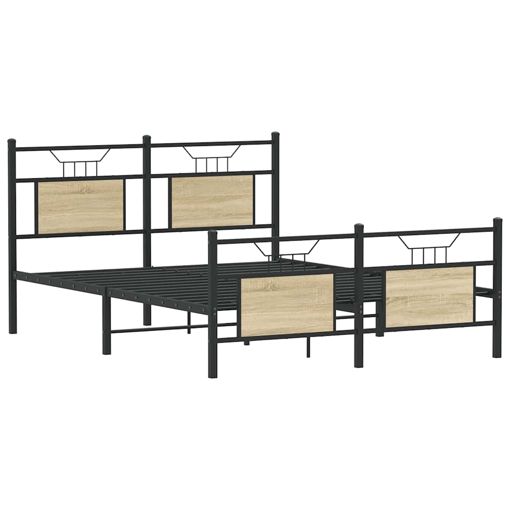 Giroletto senza Materasso Rovere Sonoma 140x200cm in Truciolato