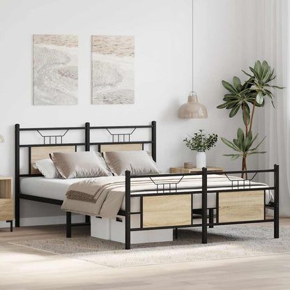 Giroletto senza Materasso Rovere Sonoma 150x200cm in Truciolato | homemem39